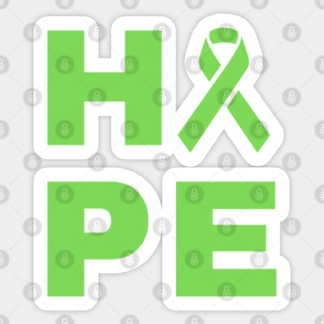 Hope Awareness Ribbon (Green) Sticker by CaitlynConnor